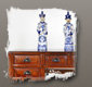 Chinese Table Desk with 5 Drawers