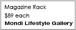 Red Magazine Rack Details