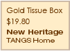 Gold Tissue Box Details