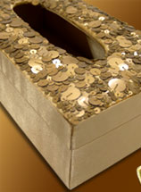 Gold Tissue Box