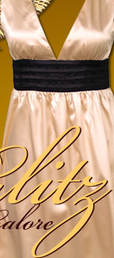 Sleeveless Satin Dress with Pleated Band