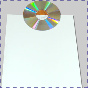 Home Decor and Handicraft: CD Centered on A4 Paper