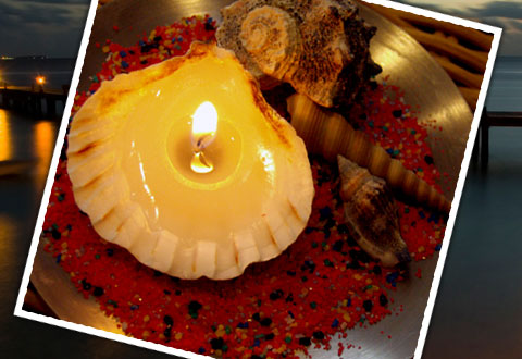Homework | Seashell Tea Candle