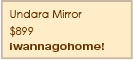Gold Undara Mirror Details