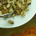 Adding Walnuts and Carrot into Mixture