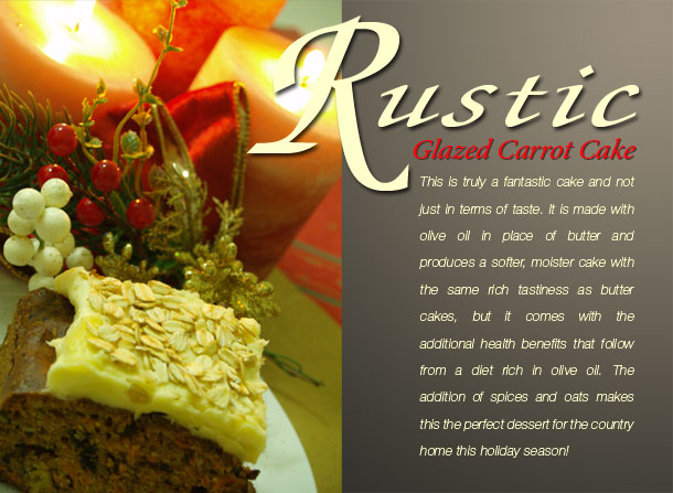 Tastebuds - Rustic Glazed Carrot Cake